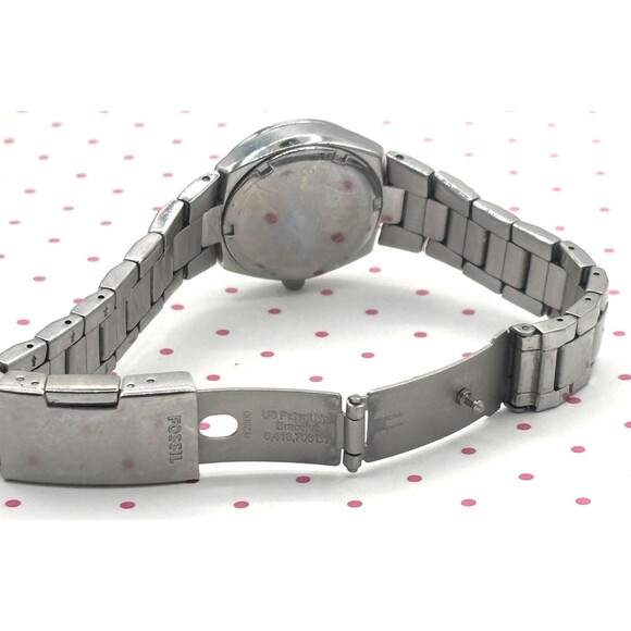 Fossil Women's Colleague Quartz Stainless Steel Three-Hand Watch AM4141 Working - Picture 9 of 16